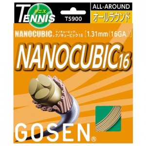 ゴーセン GOSENナノキュービック16 ナチュラルテニス硬式 ガット(ts900nn)