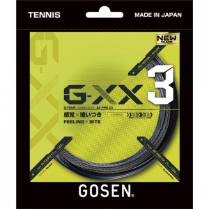 ゴーセン GOSENG-XX3 17ブラックテニス硬式 ガット(tsgx31bk)