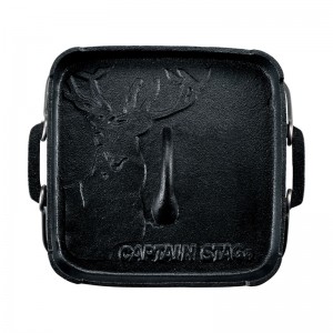 CAPTAIN STAG(キャプテンスタッグ)角型ダッチオーブン18cmトレッキング キャンプ用品 調理用具(UG3072)