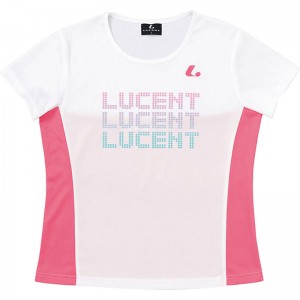 LUCENT(ルーセント)Ladies Tシャツ ホワイトテニス Ｔシャツ ウィメンズ(xlh2330)