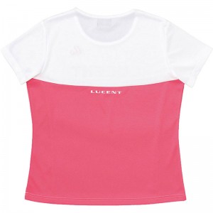 LUCENT(ルーセント)Ladies Tシャツ ホワイトテニス Ｔシャツ ウィメンズ(xlh2330)