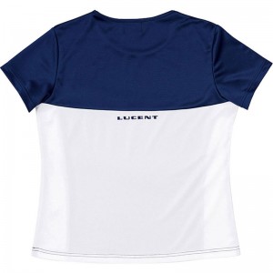 LUCENT(ルーセント)Ladies Tシャツ ネイビーテニス Ｔシャツ ウィメンズ(xlh2336)