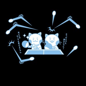 ヤサカ YasakaロゴニャンコTシャツ4卓球Tシャツ(ユニ)y-854-90