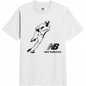 newbalance(ニューバランス)43 S.O ジュニアコットンS/STシャツヤキュウソフトハンソデTシャツ(yt41738-wt)