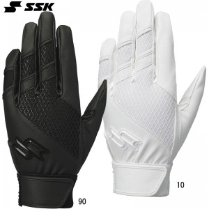 エスエスケイ SSK proedge 高校野球対応シングルバンド手袋（両手） 野球 両手用 バッティング手袋 22SS(EBG3003W)