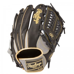 ローリングス Rawlings軟式HOHプロジーンズN65グレー/ブラック軟式用グローブ 24AWGR4FR7N65