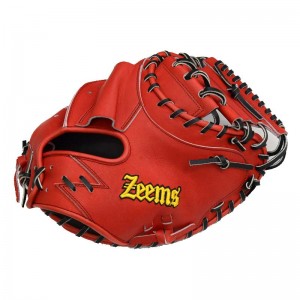ジームス Zeems 硬式キャッチャー用 芯バリ堅ミット Zeemsロゴ グラブ袋付き 野球 一般 硬式 グラブ グローブ ミット 捕手用 22FW (GZ-550CM-ZEEMS)