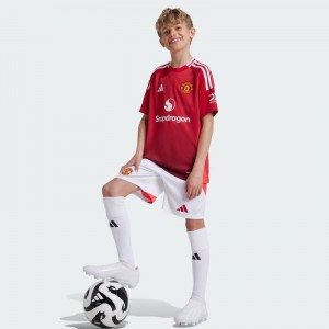 アディダス adidas マンチェスター・ユナイテッド 24/25 ホームユニフォーム キッズ ジュニア サッカー ウェア レプリカ 24FW(JTU96-IT1972)