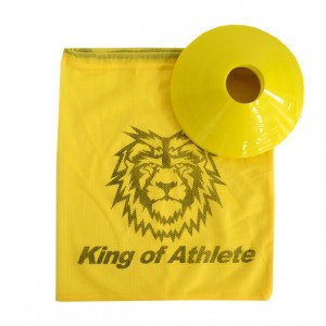 マーカーコーン 10枚セット (収納袋付)King of Athleteサッカー フットサル 陸上 マーカー トレーニング 練習21SS (KAG010)