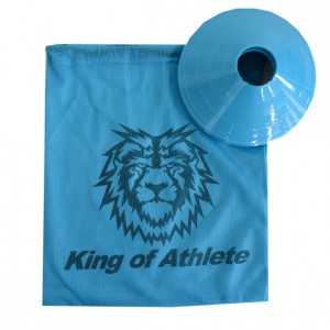 マーカーコーン 10枚セット (収納袋付)King of Athleteサッカー フットサル 陸上 マーカー トレーニング 練習21SS (KAG010)