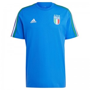 アディダス adidas イタリア代表 DNA スリーストライプス 半袖Tシャツ サッカー レプリカウェア 24SS(KNY24-IU2108)