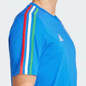 アディダス adidas イタリア代表 DNA スリーストライプス 半袖Tシャツ サッカー レプリカウェア 24SS(KNY24-IU2108)
