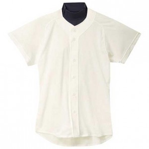 ミズノ MIZUNOシャツ オープンタイプ (47L.アイボリー)野球 ウェア ユニフォームシャツ(12jc5f4047)