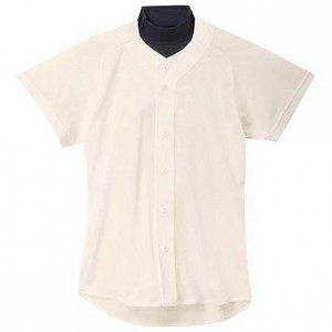ミズノ MIZUNOシャツ オープンタイプ (48アイボリー)野球 ウェア ユニフォームシャツ(12jc5f4048)