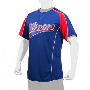 ミズノ MIZUNOイージーシャツ(ハーフボタン)野球 ウェア イージーシャツ(12JC7Q02)