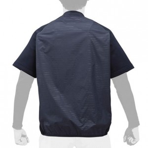 ミズノ MIZUNOハイブリッドハーフZIPジャケット(半袖)野球 ウェア トレーニングジャケット(12JE8V48)