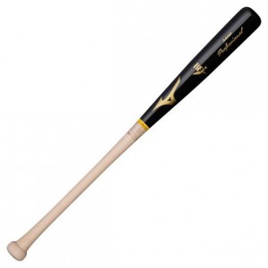 ミズノ MIZUNO硬式用プロフェッショナル(木製 84cm 平均890g) (09ブラック×生地出シM09)野球 バット 硬式用 木製 メイプル(1CJWH17509)