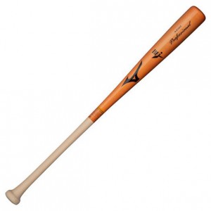 ミズノ MIZUNO硬式用プロフェッショナル(木製 85cm 平均890g) (60赤褐色×生地出シM33)野球 バット 硬式用 木製 メイプル(1CJWH17618)