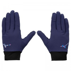 ミズノ MIZUNOストレッチ/防風 テックシールド手袋 (タッチパネル対応) ユニセックストレーニング 手袋/ネックウォーマー(32JYA605)