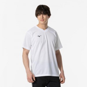 ミズノ MIZUNOナビドライTシャツ 半袖/V首トレーニング メンズ Ｔシャツ32MA1191