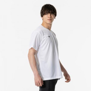 ミズノ MIZUNOナビドライTシャツ 半袖/V首トレーニング メンズ Ｔシャツ32MA1191