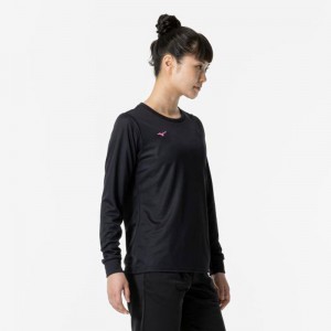 ミズノ MIZUNOナビドライTシャツ 長袖/丸首トレーニング ウィメンズ Ｔシャツ32MA1395