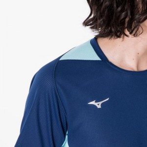 ミズノ MIZUNOドライエアロフローTシャツ (メンズ) 陸上競技 ウエア Tシャツ/ポロシャツ(32MAA021)