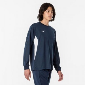 ミズノ MIZUNOナビドライTシャツ(長袖/切替) (メンズ) トレーニングウエア ミズノトレーニング（メンズ） Ｔシャツ(32MAA195)