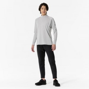 ミズノ MIZUNO発熱素材 ブレスサーモTシャツ (ハイネック) メンズトレーニング Ｔシャツ(32MAA544)