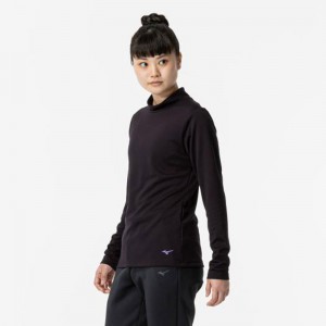 ミズノ MIZUNO発熱素材 ブレスサーモシャツ (ハイネック) ウィメンズトレーニング Ｔシャツ(32MAA851)