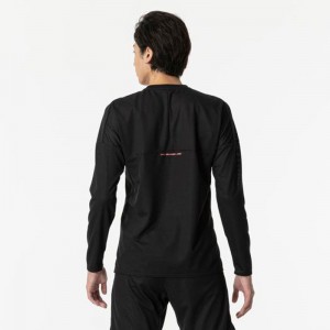 ミズノ MIZUNO汗処理/通気 ドライエアロフローTシャツ 長袖トレーニング メンズ Ｔシャツ32MAB022