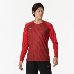 ミズノ MIZUNO汗処理/通気 ドライエアロフローTシャツ 長袖トレーニング メンズ Ｔシャツ32MAB022