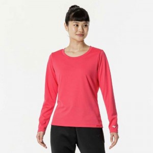 ミズノ MIZUNO発熱素材 ブレスサーモTシャツ 長袖トレーニング ウィメンズ Ｔシャツ(32MAB850)