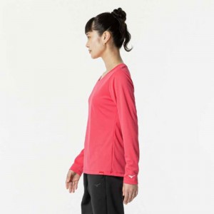 ミズノ MIZUNO発熱素材 ブレスサーモTシャツ 長袖トレーニング ウィメンズ Ｔシャツ(32MAB850)