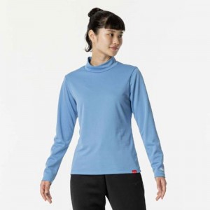 ミズノ MIZUNO発熱素材 ブレスサーモハイネックTシャツ 長袖トレーニング ウィメンズ Ｔシャツ(32MAB851)