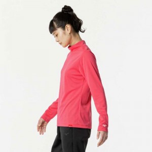 ミズノ MIZUNO発熱素材 ブレスサーモハイネックTシャツ 長袖トレーニング ウィメンズ Ｔシャツ(32MAB851)