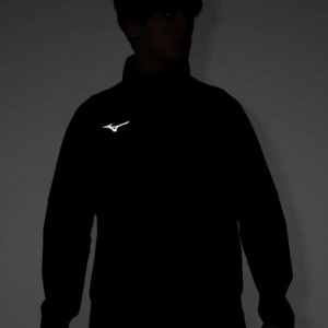 ミズノ MIZUNOストレッチ/防風/発熱素材 テックシールド×ブレスサーモジャケットトレーニング メンズ ウィンドブレーカー(32MCB530)