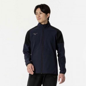 ミズノ MIZUNOストレッチ/防風 テックシールドジャケットトレーニング メンズ ウィンドブレーカー(32MEB651)