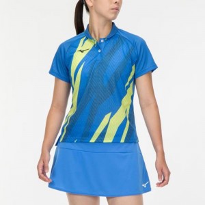 ミズノ MIZUNOドライエアロフローゲームシャツ レディース テニス/ソフトテニス ウエア ゲームウエア(62JA2201)
