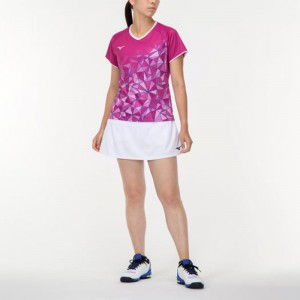 ミズノ MIZUNOゲームシャツ レディース テニス/ソフトテニス ウエア ゲームウエア(62JA2204)