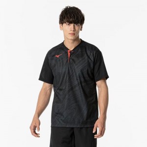 ミズノ MIZUNO汗処理/通気 ドライエアロフローゲームシャツ ラケットスポーツテニス/ソフトテニス ウエア ゲームウエア62JAB002