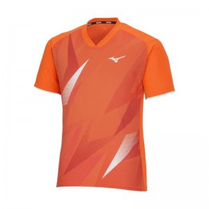 ミズノ MIZUNOドライエアロフローゲームシャツ(ラケットスポーツ)  テニス/ソフトテニス ウエア ゲームウエア(72MAA001)