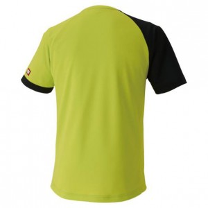 ミズノ MIZUNOゲームシャツ(卓球) (37ライムグリーン×ブラック)卓球 ウェア ゲームウェア(82JA0003)