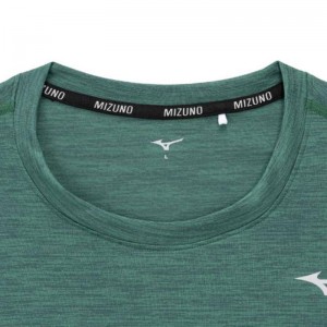 ミズノ MIZUNOクイックドライTシャツ (長袖/オーロラ)ランニング ウエア ランニングシャツ(J2MAA520)