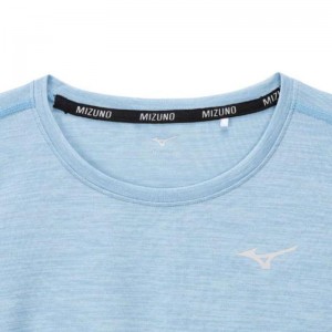 ミズノ MIZUNOクイックドライTシャツ (オーロラ)ランニング ウエア ランニングシャツ(J2MAA721)