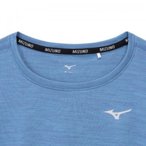 ミズノ MIZUNOクイックドライTシャツ (長袖/オーロラ)ランニング ウエア ランニングシャツ(J2MAA722)