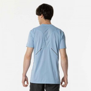 ミズノ MIZUNO汗処理/通気 ドライエアロフローTシャツ (オーロラ)ランニング ウエア ランニングシャツ(J2MAB004)