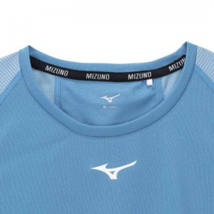 ミズノ MIZUNO汗処理/通気 ドライエアロフローTシャツ (オーロラ)ランニング ウエア ランニングシャツ(J2MAB204)