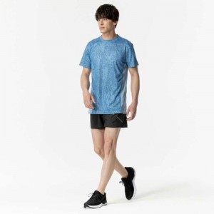 ミズノ MIZUNO汗処理/通気 ドライエアロフロープレミアムTシャツ (オーロラ)ランニング ウエア ランニングシャツ(J2MAB501)