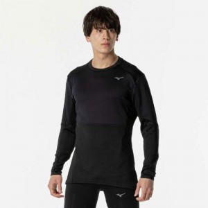 ミズノ MIZUNO発熱 ミズノサーマルチャージTシャツ (長袖/オーロラ)ランニング ウエア ランニングシャツ(J2MAB503)